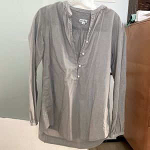 Steven Alan 100% Cotton Henley Style Blouse